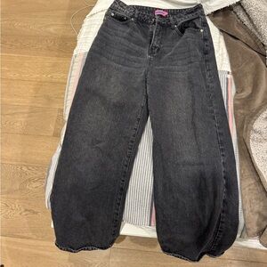 edikted low rise wide leg jeans